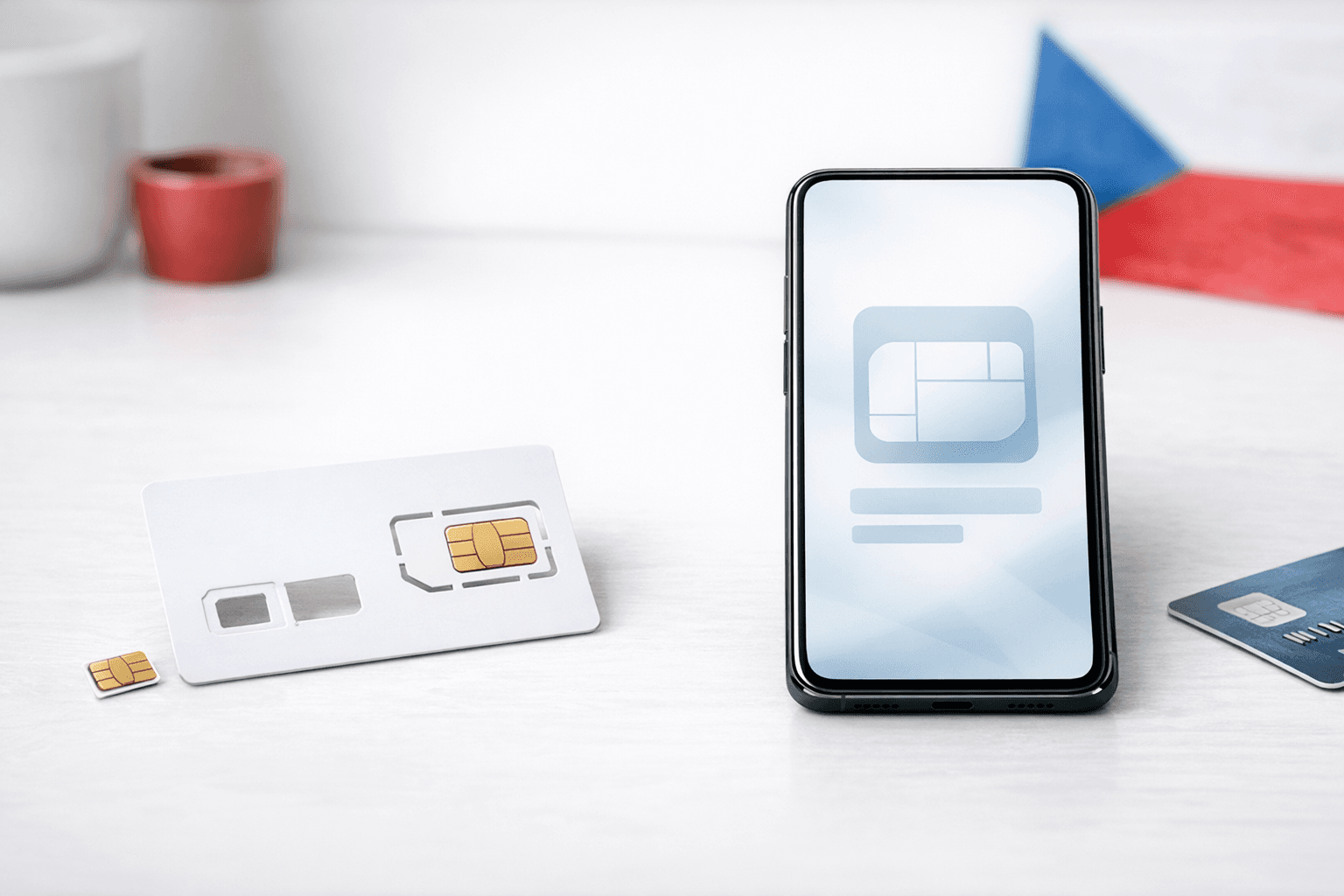Porovnání digitální eSIM a plastové SIM karty